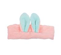IWOWHERO Cartoon Rabbit Ears Headband Stretchy Spa Hair Band for Women Boys and Girls Elastic Face Wash Hairband Adult Boys and Girls Hair Accessories Soft Comfortable