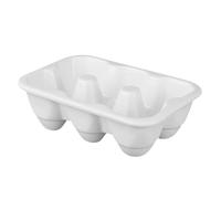 IWOWHERO Ceramic Egg Holder for Refrigerator Shockproof Fridge Egg Box Organizer Safe Eco-friendly Material Modern Elegant Design for Kitchen Storage