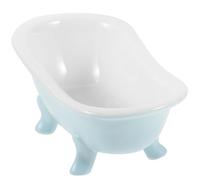 IWOWHERO Ceramic Hamster Bathtub for Small Animals Reusable with Smooth Surface Suitable for Hamster and Chinchilla, to Put the Pet Cage for Daily Use Bathing