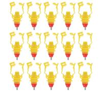 IWOWHERO Chicken Water Feeder Poultry Drinker for Broilers and Geese 6.5X3.5X1.8Cm Plastic Practical Use Convenient Water Feeder