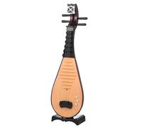 IWOWHERO Chinese Lute Model Music Instrument Ornament Vintage Simulation Pipa Prop for Ancient Costume Photo Shooting Studio Decor