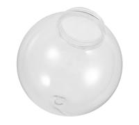 IWOWHERO Clear Acrylic Globe Lampshade Post Mount Lamp Cover for Outdoor Lighting Lightweight Wear Resistant Decorative Spherical Lamp Shade for Garden and Backyard