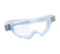 IWOWHERO Clear Industrial Safety Goggles with Anti-splash and Dust Protection Blue Protective Eyewear with Side Shields for Cutting Work Lightweight Fog-resistant Ventilation for Precise