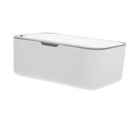 IWOWHERO Compact Abs Wet Tissue Box with Lid for Bathroom and Coffee Tables, Dustproof Refillable Wipes Holder, Easy to Clean, Stylish and Simple Tissue Holder Cover Dispenser