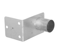 IWOWHERO Convex Mirror Bracket Wall Mount Silver Steel Weather-Resistant Design Easy Installation for Indoor and Road Safety Mirror Fixings