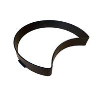 IWOWHERO Crescent Shape Garden Paving Mold for Diy Walkways Black Concrete Stepping Stone Kit Reusable Moon Shaped Cement Mold for Lawn and Patio