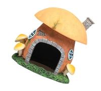 IWOWHERO Crested Gecko Hide Aquarium Landscape Decor Resin Decorative Shelter with No Color Peeling and Lightweight Design for Fish Tank and Reptile Hiding Cave Ornament