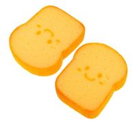 IWOWHERO Cute Cartoon Bread Shape Kitchen Sponge Dish Cleaning Sponge Scrubber Pad Reusable Versatile for Pot and Dish Cleaning