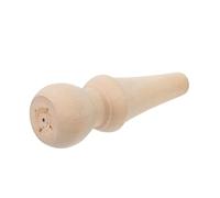 IWOWHERO Decorative Unfinished Wooden Finial for Bed Post, Staircase Baluster, and Fence Topper - Plain Wood Column Topper for DIY Home Furniture and Curtain Rods