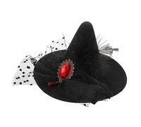 IWOWHERO Delicate Halloween Witch Hat Hair Clip Stylish Small Bobby Pin Accessory for Women for Costume Party Cosplay Festivals and Birthday Celebrations