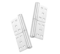 IWOWHERO Detachable Flag-Shaped Stainless Steel Door Hinges Thick Portable Lift-Off Design for Household Doors Cabinets Windows Easy Installation Maintenance Kit