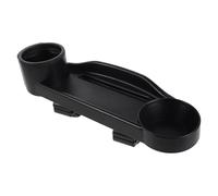 IWOWHERO Detachable Multi-Function Walker Tray with Cup Holder for Seniors and Elderly, Portable Black Plastic Tray Attachment for Walker and Stroller, Adult Mobility Accessory