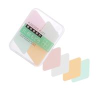 IWOWHERO Diamond Shape Makeup Sponge 4pcs, Facial Powder Puff for Wet and Dry Use, Soft Cosmetic Puff for Foundation and Blending, Suitable for Daily Beauty Makeup Application