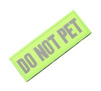 IWOWHERO Dog Working Patch Service Dog Harness Patches Reflective Touch Collar Shape for Vest
