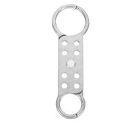 IWOWHERO Double-Head Aluminum Hasp Lock 8-Hole Safety Lockout Device Multi-Person Universal Lock Hasp for Industrial Maintenance and Equipment Security