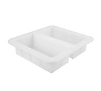 IWOWHERO Dutch Brick Mold Hollow Block Molder Pathway Brick Mold for Concrete Paving White