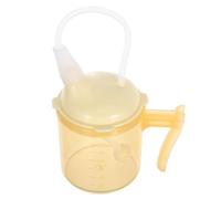 IWOWHERO Dysphagia Regulating Drinking Cup Straw for Elderly and Disabled Patients, 300ml Nursing Spill-Proof Senior Water Bottle Lid, Graduated Scale Feeding Mug for Bedridden and Hospital