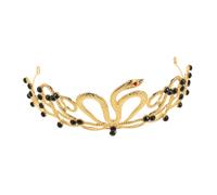 IWOWHERO Egyptian Snake Tiara Crown for Bride Women Alloy Rhinestone Bridal Headpiece Comfortable Fit Birthday Party Halloween Queen Costume Hair Jewelry