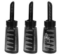 IWOWHERO Empty Hair Gel Bottle with Comb Refillable Hair Styling Gel Bottle for Men Moisturizing Hold Strong Styling Control Classic Retro Slick Back Look 3 Pack Includes Applicator