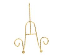 IWOWHERO European Style Gold Plated Threaded Mug Holder Stand for Coffee Cups and Saucers Space Saving Metal Saucer Draining Rack with Elegant Decorative Design for Tabletop Display and