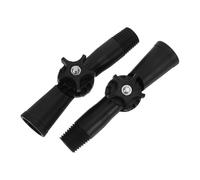 IWOWHERO Extension Pole Adaptor 2Pcs with Rotatable Connector and German Threaded Tips, Compatible with 1.8Cm Wood or Metal Poles for Mop and Spider Web Brush Cleaning