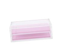 IWOWHERO Eyelash Storage Box Acrylic Lash Holder Case for False Eyelashes Makeup Organiser Case for Salon Use Keep Your Lashes Tidy