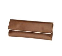 IWOWHERO Eyelash Tweezers Leather Case Pu Tweezer Pouch Bag for Professional Lash Kit Storage