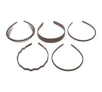 IWOWHERO Face Wash Non Slip Headbands for Women 5Pcs Plastic Hair Bands with Teeth Suitable for Makeup and Facial Care