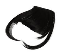 IWOWHERO Fake Air Bangs Clip Hair Fringe with Sideburns Reusable Lightweight Wispy Hairpiece for Women Natural Look Comfortable Ventilated False Hair Bang Extensions
