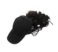 IWOWHERO Fashion Long Wavy Hair Wig with Baseball Cap Stylish Hair Accessories for Ladies for Parties and Special Events Change Your Look Instantly with Fit