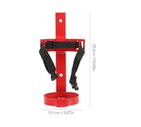 IWOWHERO Fire Extinguisher Bracket Wall Mount with Adjustable Straps Holder and Construction Space-saving Fire Extinguisher Mounting Holder for Home Office Vehicle Use