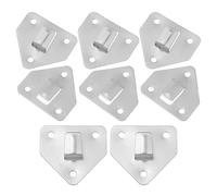 IWOWHERO Fire Extinguisher Mounting Holder 8Pcs Metal Wall Brackets Space-Saving Design for Fire Safety Use in Residential Areas