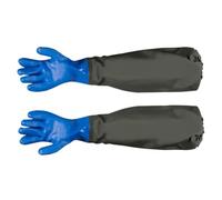 IWOWHERO Fish Tank Gloves Long Protective Cleaning Gloves with Elastic Band for Aquarium Water Changing and Household Use Chemical Resistant and Heat Resistant