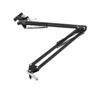 IWOWHERO Flexible Long Arm Webcam Clamp Mount Tripod Stand for Adjustable Viewing Angles Stable Dual Suspension Design Compatible with Screw Devices for Streaming