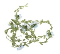 IWOWHERO Floral Headband for Women Wedding Rattan Braided Hair Headdress Flower Hair Vine Headpiece Floral Crown Headband for Women