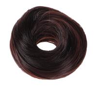IWOWHERO Fluffy Hair Bun Donut Extension for Women and High Realism Updo Hairpiece with Natural Volume Ancient Chinese Style Full Messy Bun Maker for Long Hair