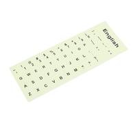 IWOWHERO Fluorescent Letter Keyboard Replacement Stickers for Laptop and Desktop Computers, Glow-in-the-dark English Keyboard Decal Sheet, Computer Accessories for Night Use