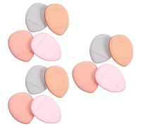 IWOWHERO Foundation Powder Applicators 12Pcs Mini Makeup Sponge 3.8X3Cm Hydrophilic Non-Latex for Women Facial Foundation Concealer Practical Mother'S Day