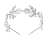 IWOWHERO Gold Plated Maple Leaf Headband Metal Bridal Hair Accessories for Wedding Prom Banquet Cosplay Stylish Lightweight