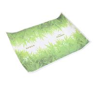 IWOWHERO Grass Pattern Peel and Stick Wall Border Sticker 50x70cm, Self-Adhesive Skirting Board Trim for Living Room Hallway Bedroom, Decorative Bamboo Leaf Wall Decal