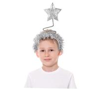 IWOWHERO Hair Band Headdress Stylish Party Hair Hoop for Women Girls Boys Silver