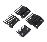 IWOWHERO Hair Clipper Guide Combs Set Black 4pcs Securely Control Haircut Length Professional for Replacement Clipper Guards Random Random Color Home and Salon Use