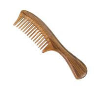 IWOWHERO Hair Combs Women Vintage Style Wide Tooth Sandalwood Comb Detangler Wood Hair Brush Lightweight Portable