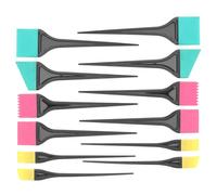 IWOWHERO Hair Dyeing Tools Set and Six Essential Hairdressing Brushes and Combs 2 Sets Silicone Hair Tinting Brushes with for Precise Colour Application Easy to Clean, for DIY Home Use