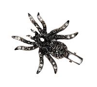 IWOWHERO Halloween Fake Spider Hairpin Alloy Hair Clip for Women Adorable Spider Barrettes for Parties Costumes Everyday Style Non- Comfortable Versatile Hair Accessories