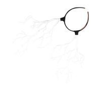 IWOWHERO Halloween Witch Horn Hair Hoop Party Headband White Tree Branch Style Dark Gothic Hairwear for Women