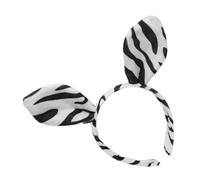 IWOWHERO Halloween Zebra Ears Headband Soft Animal Headband for Cosplay Cute Party Accessory for Women Festive Hair Decoration for Birthdays and Masquerades
