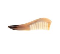 IWOWHERO Handmade Comb Natural Horn Scalp Massager Smooth Handle Multi-purpose Comb Women Hair Care Tool
