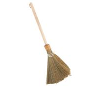 IWOWHERO Handmade Corn Whisk Broom with Detachable Handle Soft Bristle Floor Sweeping Brush for Indoor Use in Bedroom Dust and Debris Magnet for Versatile Home Cleaning