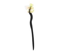 IWOWHERO Handmade Wooden Hair Stick with Elegant Flower Decoration Retro Chinese Hairpin for Women Use Hair Styling Stick Versatile Accessory for Casual and Formal Occasions